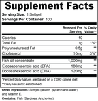 Omega-3 Fish Oil — EPA 180mg + DHA 120mg