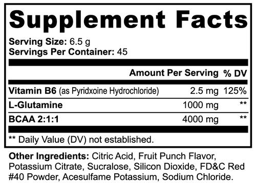 BCAA Recovery Powder — Fruit Punch