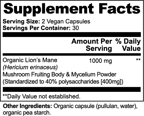 Organic Lion's Mane Capsules